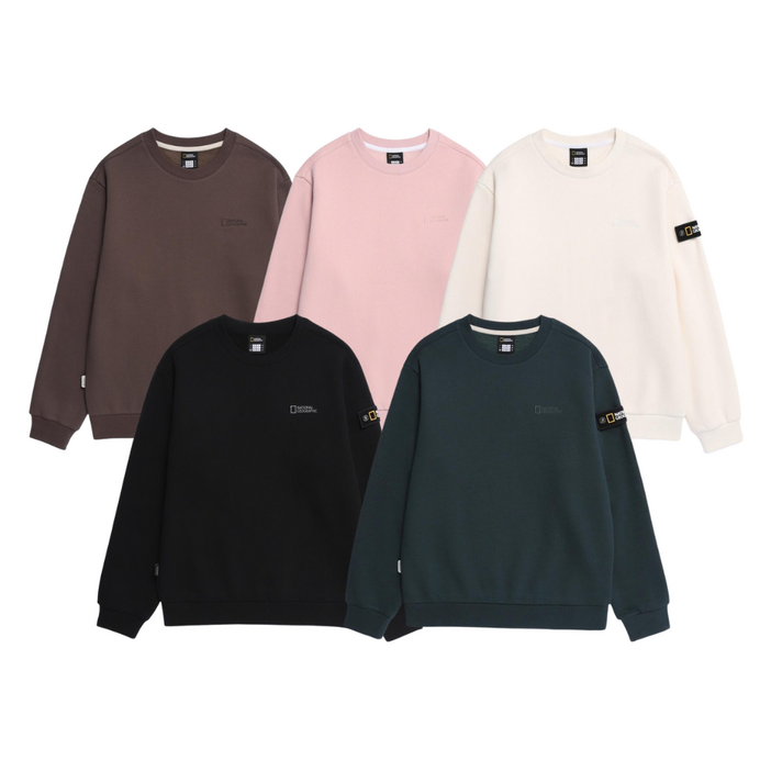 2025 내셔널지오그래픽 티셔츠 폴리카터 스몰 로고 맨투맨 N254USW020