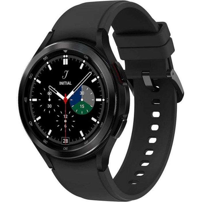 삼성 갤럭시 워치 4 클래식 46mm 스마트워치 헬스 피트니스 러닝 슬립 사이클을 위한 심전도 모니터 트래커 포함 GPS 낙상 감지 LTE 미국 버전 블랙 리퍼