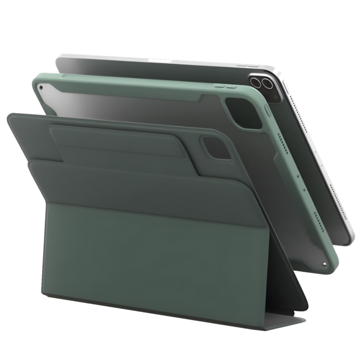 모키보 프리앵글 각도조절이 되는 아이패드 케이스 세로 거치대 커버 에어 미니 프로 호환 펜슬수납 마그네틱  플렉스, 파스텔 핑크, 1개