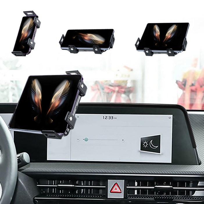 지시그니처 EV6 CV1 202124 갤럭시 Z폴드 핸드폰 무선충전 거치대 S20AA1, 블랙, 1개