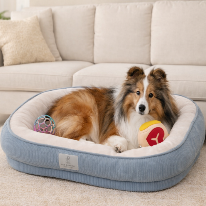 펫앤마마 겨울 푹신한 강아지 꿀잠 마약 방석 관리 편한 커버분리형 쿠션