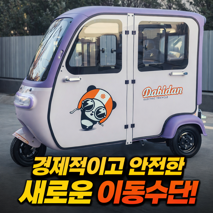 세발 전동차 삼륜 노인 전기자전거 어르신 노인 전동카트