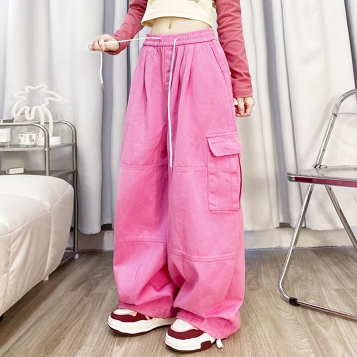 틸웨이 와이드 밴딩 카고 팬츠