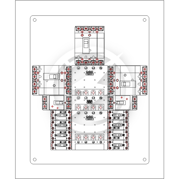 전기 3상 분전반 배전반 전기판넬 DIY제작, 1개