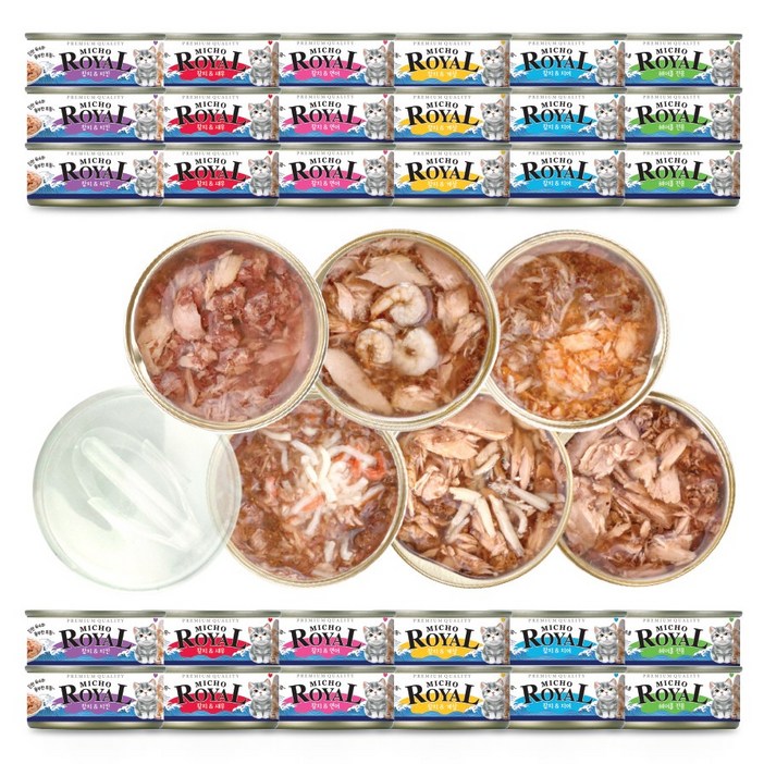 프리미엄 로얄 미쵸 캔 콤보 85g x 30개입 고양이 캔 간식