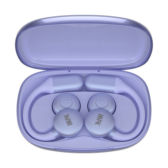 WAPIK 귀걸이형 오픈형 이어폰 R7 블루투스 6.0 ENC 노이즈 캔슬링 운동용 C타입