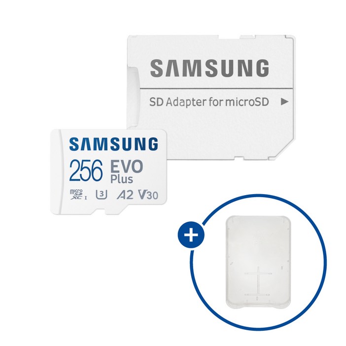 삼성전자 마이크로SD카드 EVO PLUS MBMC256 KR SD카드 케이스