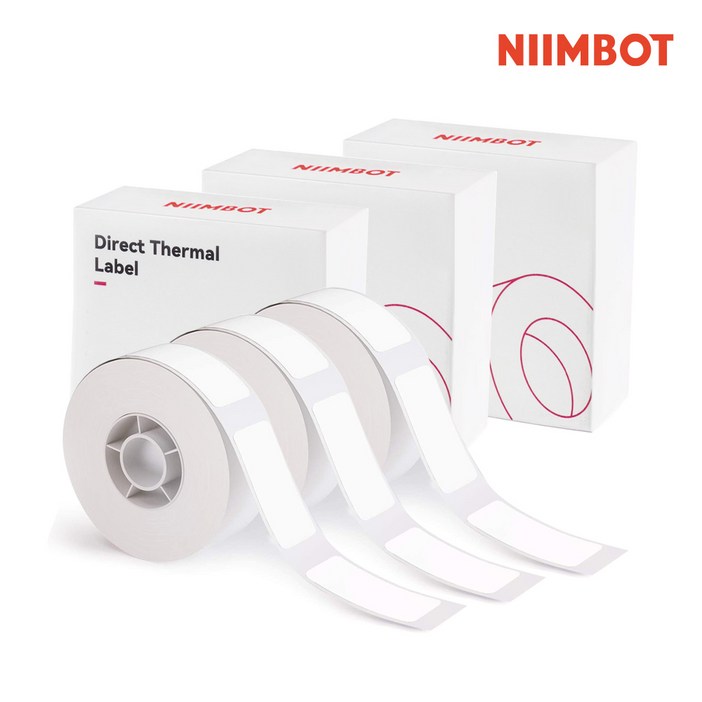 시노링크 프리픽 라벨지 세트 NIIMBOT D11 D110 D101 H1S 님봇 라벨프린터 전용, B01. 투명14x30 3롤세트, 3개
