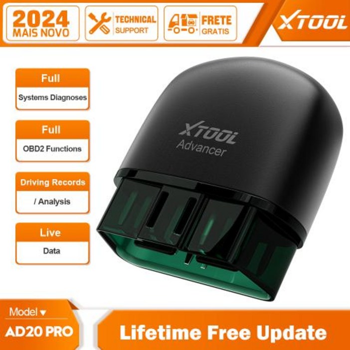 스마트 자동차스캐너 차세대 정밀진단 XTOOL Advancer AD20PRO 어드밴서 OBD2 전체 시스템 도구 엔진 오일 리셋 SAS TPMS IMMO 코드 리더 및, 1) AD20 PRO