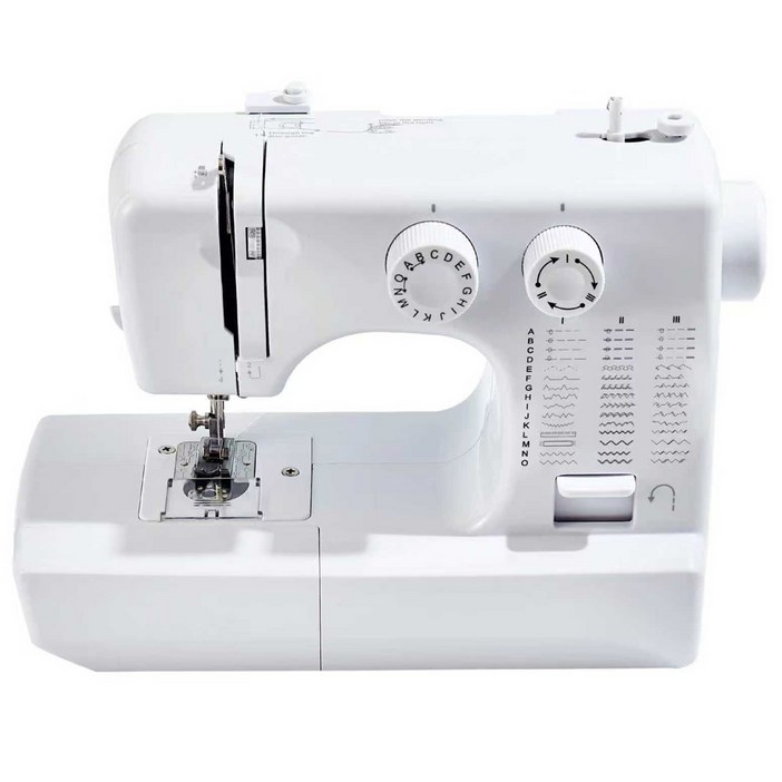 도원미싱 가정용미싱 미니재봉틀 패턴45가지 2026년식, 흰색, UFR818