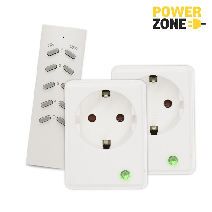 파워존 4000w 리모트콘센트스틱리모컨세트 무선제어, 1세트