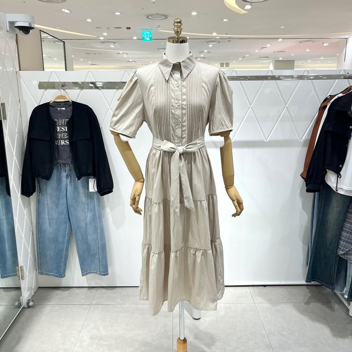 핀턱 티어드 롱 원피스 217820