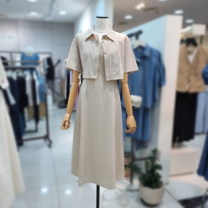 잇미샤 잇미샤 투피스반팔셔츠원피스(ITP7YOP750)_DG