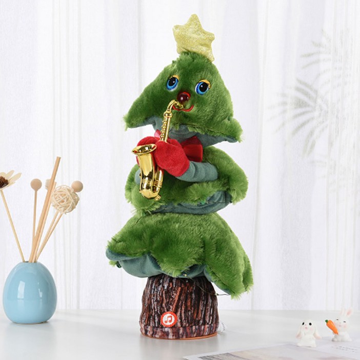 크리스마스 춤추는 트리인형 3종 트리 산타 눈사람 루돌프 장식소품 파티용품