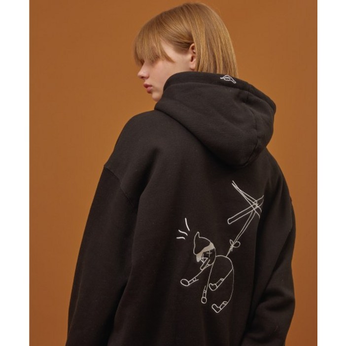 CPGN STUDIO [기모] Geppetto 자수 후드 블랙