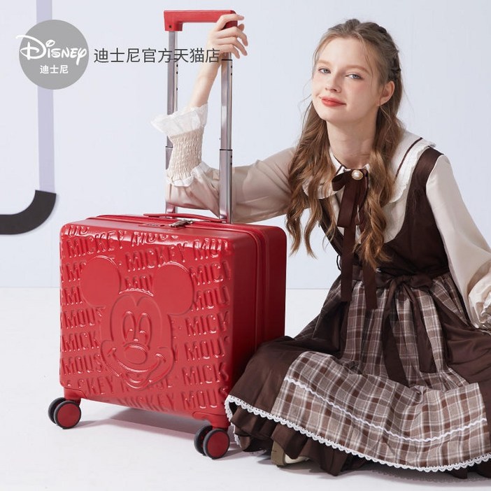 디즈니 수하물 여성용  새로운 트롤리 케이스 비즈니스 여행 탑승 케이스