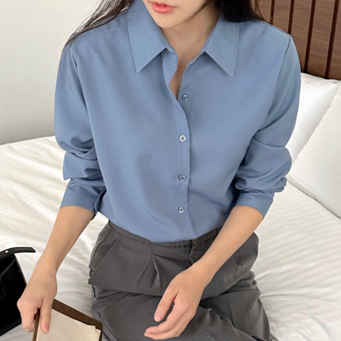 루나제이 여성 블라우스 구김없는 여자 셔츠 링클프리 14가지 컬러