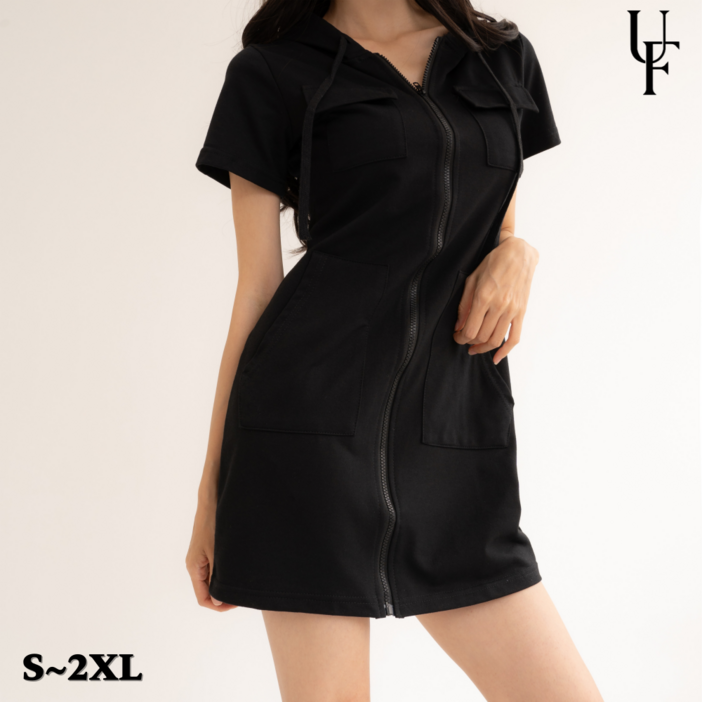 어반픽스 여성 여름 반팔 후드 원피스 S2XL 어반픽스 여성 여름 반팔 후드 원피스 S2XL