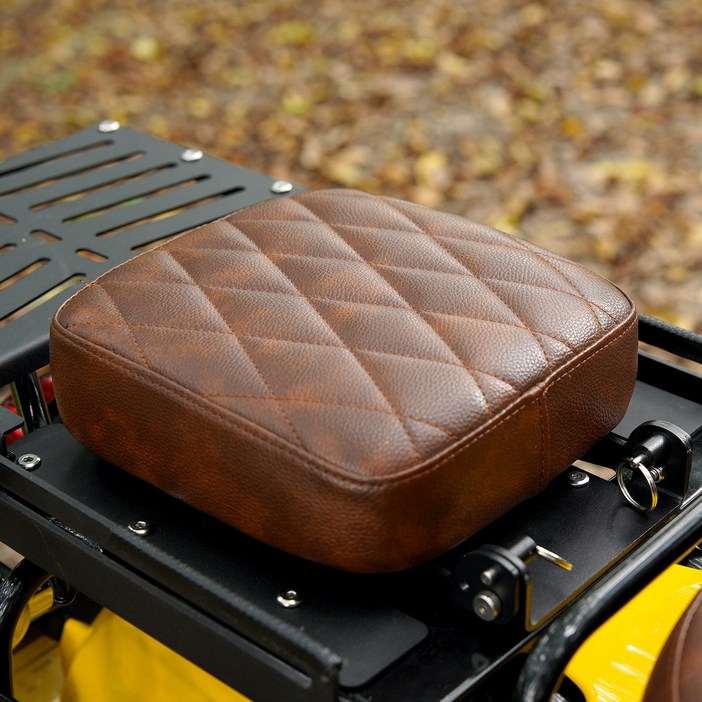 CUBLAND 슈퍼커브 텐덤시트 플립업식 등받이쿠션 커스텀 리어안장 브라운, 1개