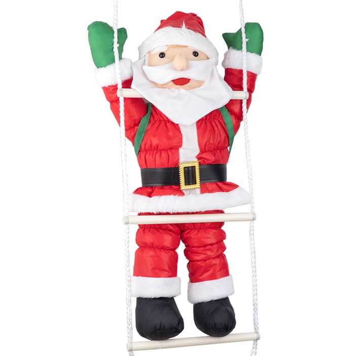 60cm 사다리 타는 대형 패딩 산타 인형, 1개