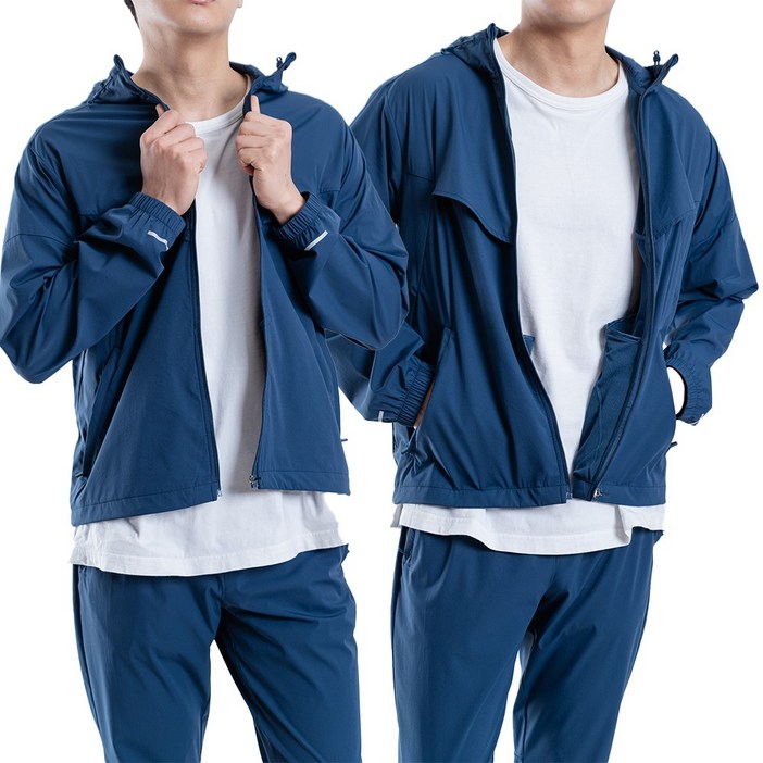 봄 여름 가을 남성 메쉬 통풍 트레이닝복 츄리닝 상의 하의 세트