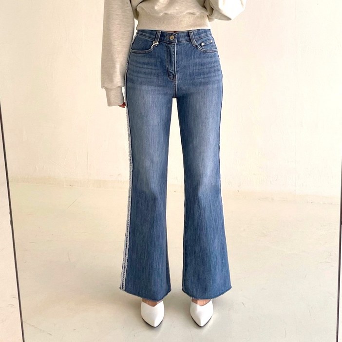 하우룩 수술부츠컷 빅사이즈 날씬해보이는 밴딩청 (4SIZE)