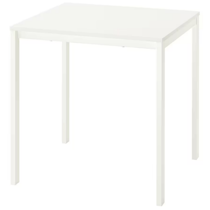 이케아 VIHALS 비할스 테이블 화이트/화이트 74x74cm 295.785.19