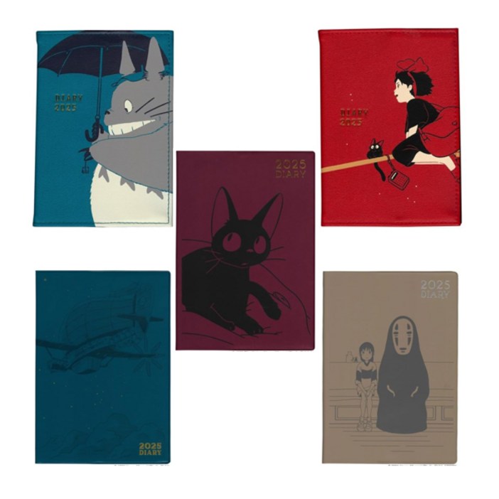 엔스카이 지브리 2025년 스케쥴 수첩 다이어리 A6사이즈 2024년 10월시작