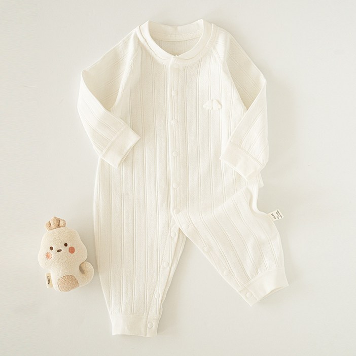 에뜨람 순면 아기 실내 우주복 긴팔 내의 신생아 바디수트 내복 잠옷 배앓이방지 봄 여름 가을 겨울 바디슈트 출선준비물 백일