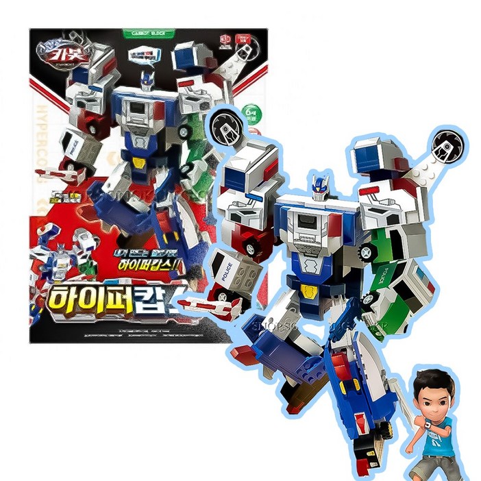 손오공-헬로카봇 하이퍼캅스 블록 477PCS, 단일색상