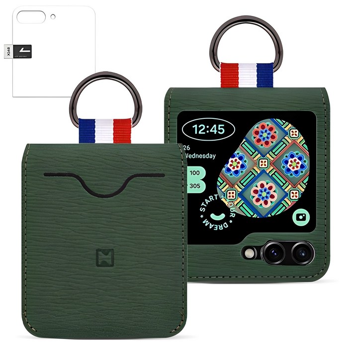 워너프무사 카드지갑 Z플립5 링홀더 케이스카메라보호필름