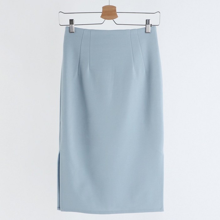 이푼아이 여성용 양옆트임 H라인 스판 펜슬 롱 스커트