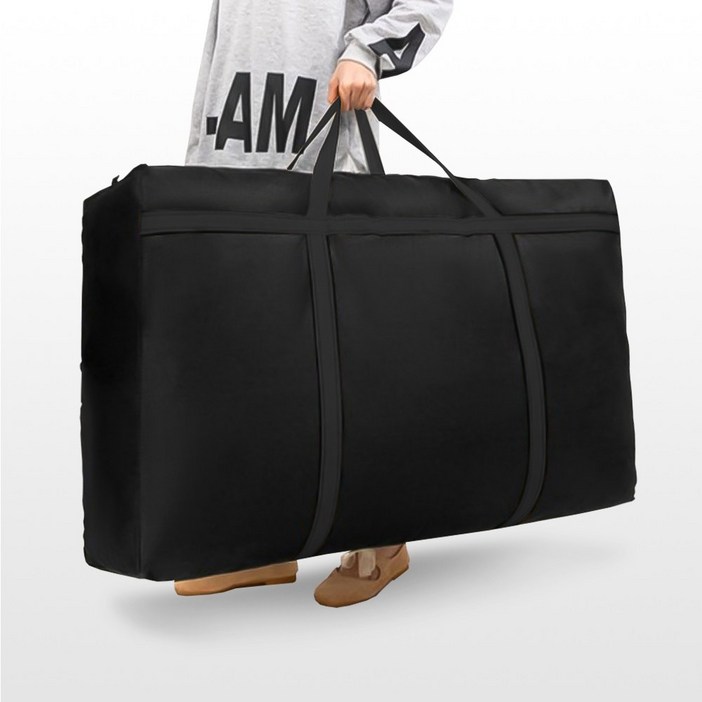 아모란나 특대형 이사가방 옥스퍼드 원단, 1개, 블랙