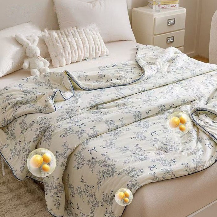 항균 먼지없는 고밀도 순면 100 부드러운 사계절 차렵이불