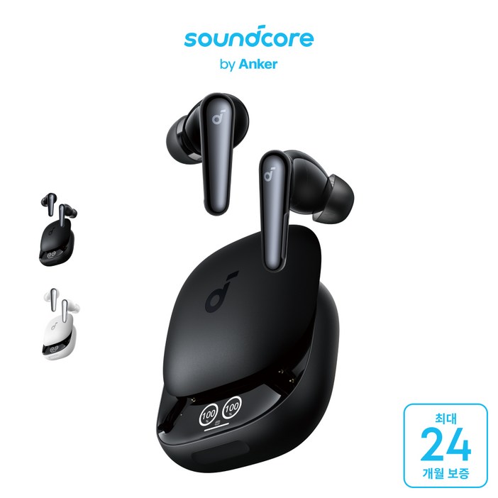 앤커 사운드코어 리버티4 프로 노이즈캔슬링 블루투스 이어폰 A3954, 블랙