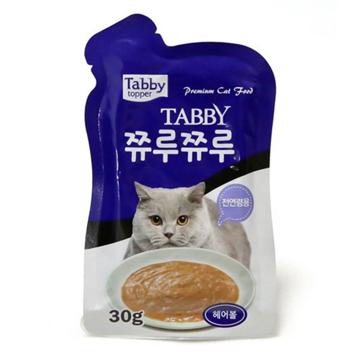 테비 쮸루쮸루 헤어볼 30g x 12p x 4개 묶음 (총48P)