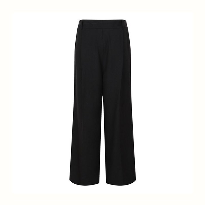 캐리스노트 울라이크 원턱 루즈핏 와이드 팬츠 블랙 CN2WPTB03BK
