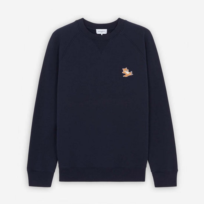 공식정품 메종키츠네 남성 맨투맨 티셔츠 MAISON KITSUNE CHILLAX FOX PATCH CLASSIC CREW SWEAT GU00342KM0002P480NA