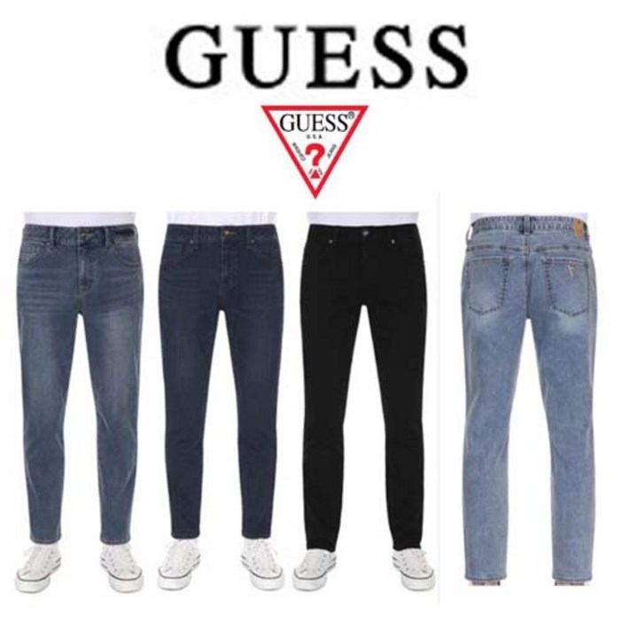 (신상품)게스 남자 청바지 슬림/루즈스트레이트 핏 청바지 aurne0002