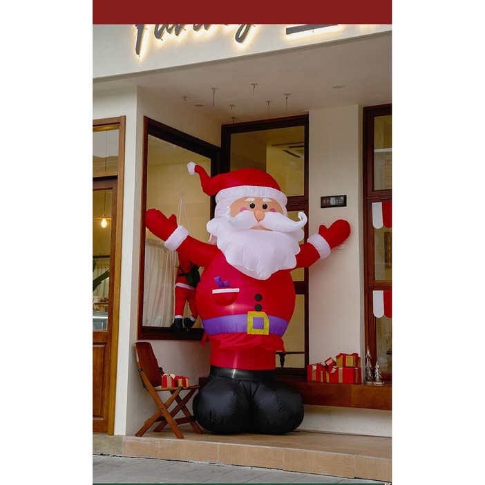대형 산타풍선 크리스마스 장식 인테리어풍선