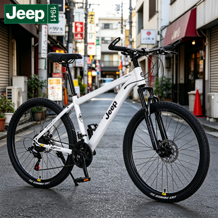 JEEP MTB 자전거 2627.5인치 21단 디스크브레이크 입문용 산악자전거 PT860, 1개