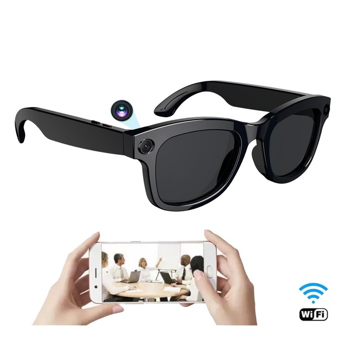 2025 신형 블루투스 AI 촬영 안경 블루투스 통화 음성 도우미 실시간 번역 500만 화소 촬영 안정