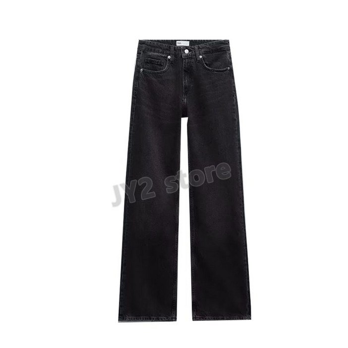 ZARA 여자신상 데님팬츠 캐주얼 와이드핏 청바지 2Y1007