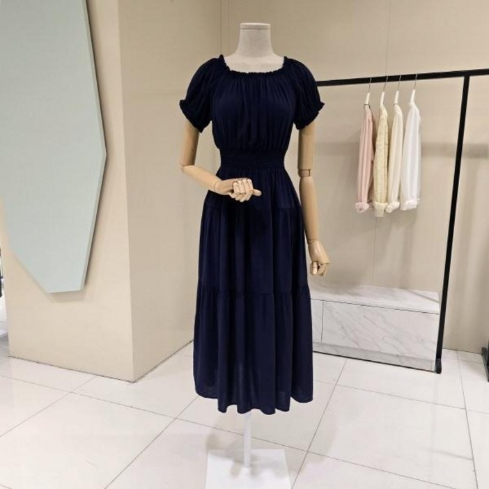 데스틸 D2527OP0678오프숄더 밴딩 롱 원피스DK1548123