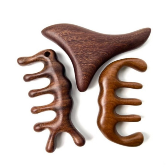 호아 바디 두피 우드 괄사, 1개