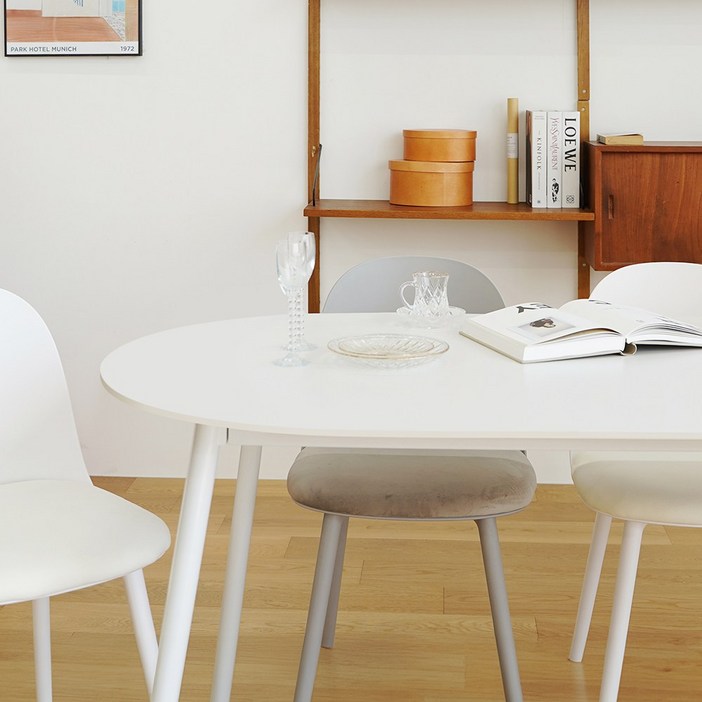 라자가구 에이프릴 세라믹 타원형 4인 테이블 1200 식탁