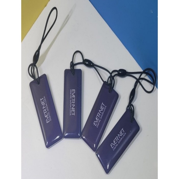 고리형 도어락 카드키4개 에버넷 로그홈 번호키 호한아파트 현관 키태그