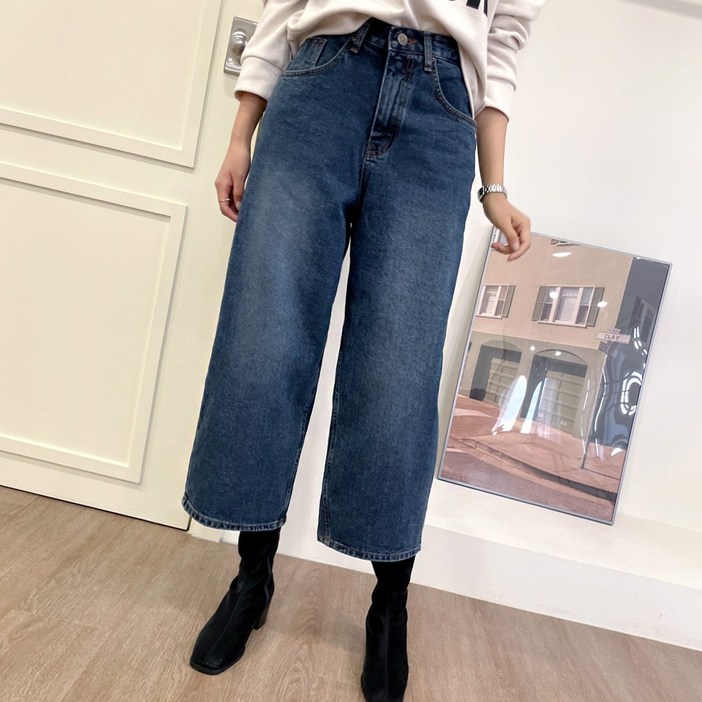 미아마스빈_아르차 기모 데님 팬츠