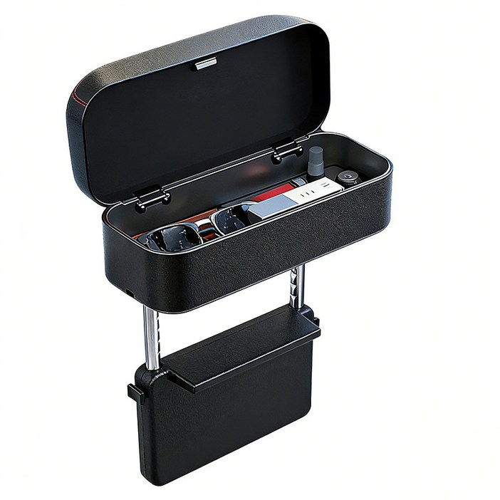 자동차팔 패드 차량용 팔걸이 쿠션 자동차 수납함 차량팔걸이 팔걸이쿠션팔쿠션, 1개, 블랙