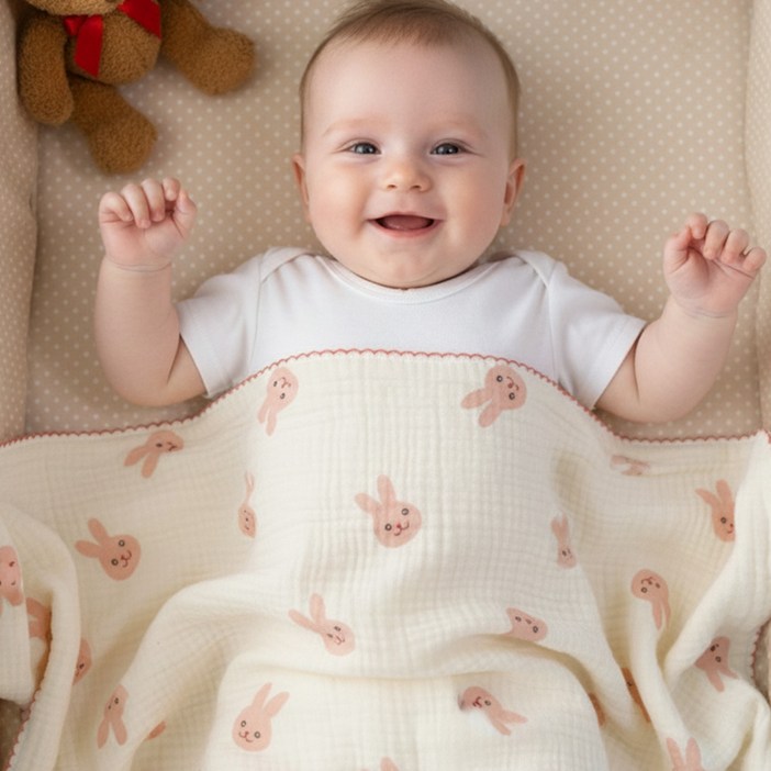 유아 이불 신생아 아기 순면 여름 신생아 이중 거즈 블랭킷